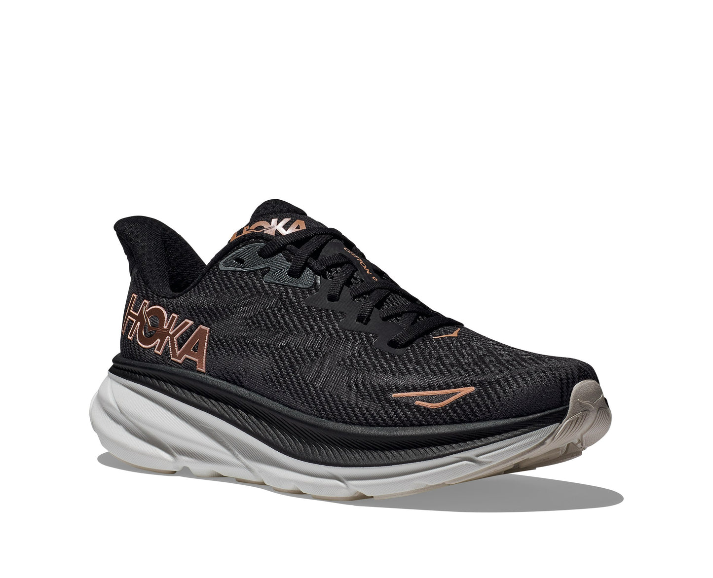 Hoka Clifton 9 - נעלי ספורט נשים הוקה קליפטון 9 בצבע שחור/רוז זהב