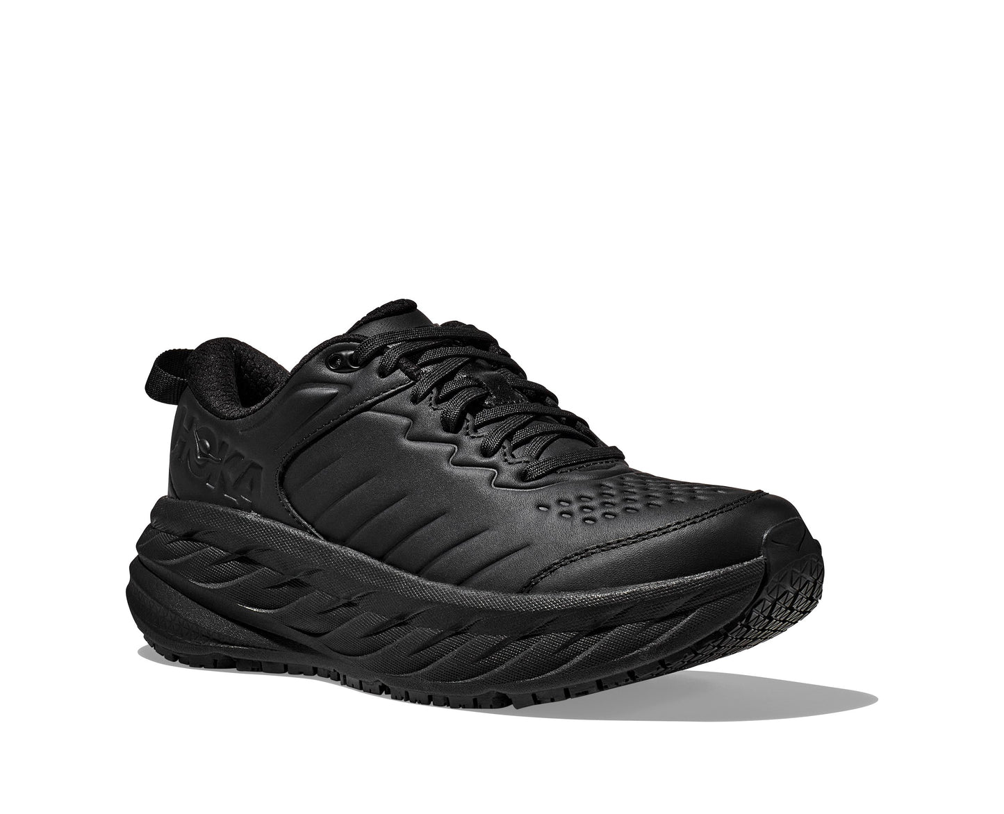 Hoka Bondi SR Wide - נעלי ספורט גברים הוקה בונדי אס-אר רחבות בצבע שחור/שחור