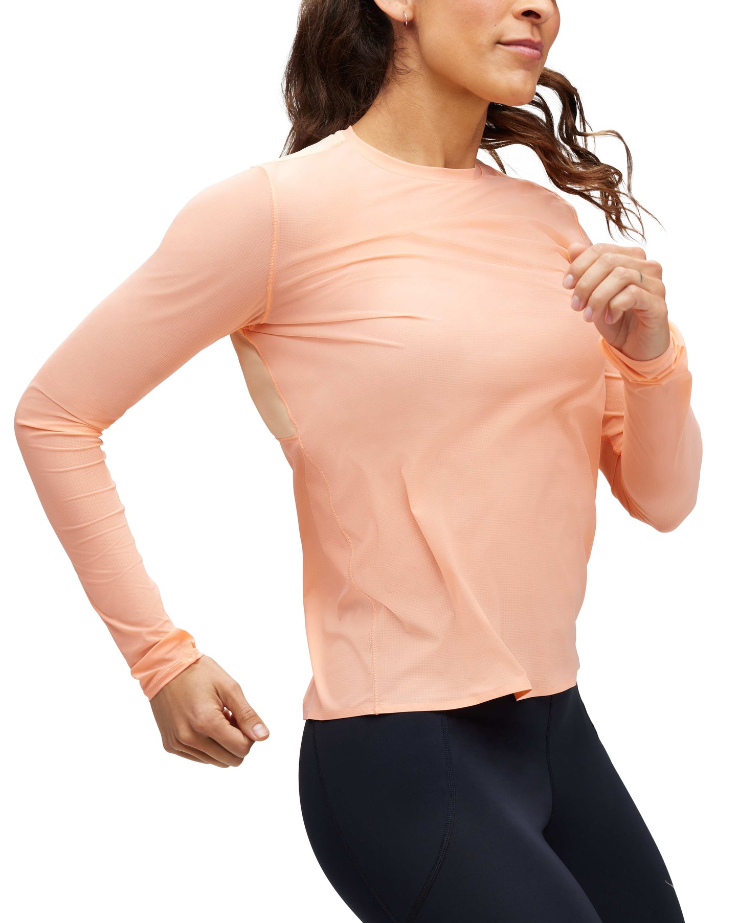 W AIROLITE RUN LONG SLEEVE  - חולצת ריצה טי אירולייט- שרוול ארוך לנשים