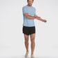 M AIROLITE RUN SHORT SLEEVE - חולצת ריצה לגברים טי אירולייט - שרוול קצר בצבע כחול